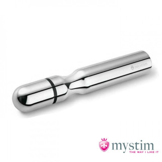 Анально-вагінальний електростимулятор Mystim-Double Dann, срібний, 15.5 х 2.5 см - Інтернет-магазин спільних покупок ToGether