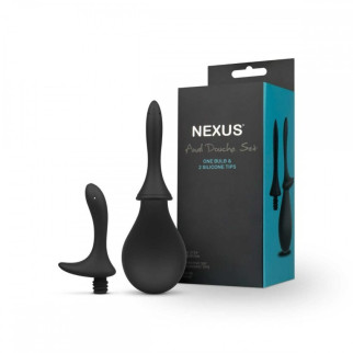 Анальний душ із двома насадками Nexus, чорний, 260 мл - Інтернет-магазин спільних покупок ToGether