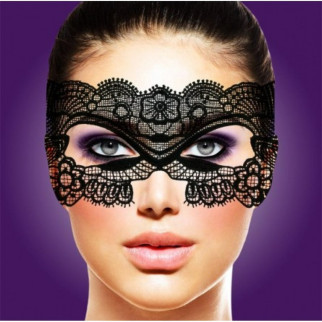 Мереживна карнавальна маска Rianne S - Soiree - на стрічках, чорна - Інтернет-магазин спільних покупок ToGether