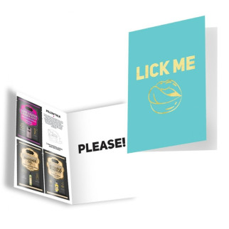 Подарункова листівка з набором Сашетів та Конверт Kama Sutra Lick Me Please - Інтернет-магазин спільних покупок ToGether