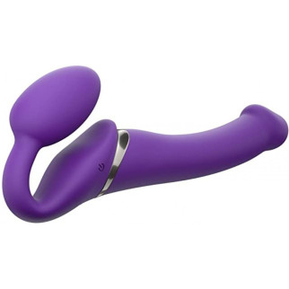 Безремневий страпон з вібрацією, Strap On Me - Strapless Vibrating, фіолетовий, 18 х 3.3 см - Інтернет-магазин спільних покупок ToGether