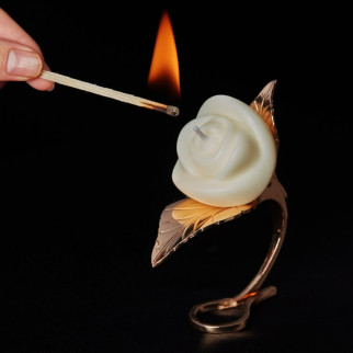 Низькотемпературна свічка Lockink у вигляді троянди, біла - Інтернет-магазин спільних покупок ToGether