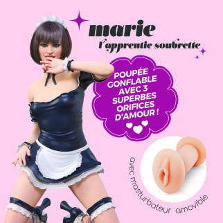 Надувна секс-лялька з трьома отворами, зі знімним мастурбатором, бежева, 155 см - Інтернет-магазин спільних покупок ToGether