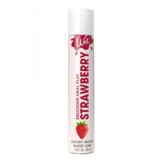 Їстівний лубрикант зі смаком полуниці Wet Strawberry, 30 мл - Інтернет-магазин спільних покупок ToGether