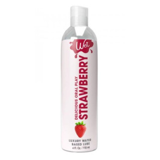 Їстівний лубрикант зі смаком полуниці Wet Strawberry, 118 мл - Інтернет-магазин спільних покупок ToGether
