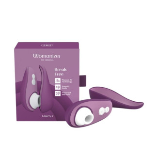 Вакуумний стимулятор клітора Womanizer Liberty 2 Dark Purple, фіолетовий - Інтернет-магазин спільних покупок ToGether