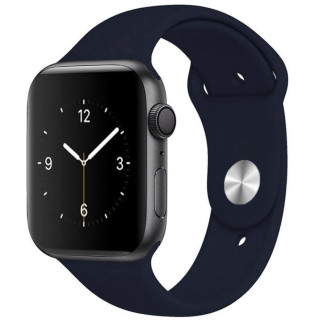 Силіконовий ремінець для Apple watch 38mm/40mm/41mm Темно-синій / Midnight blue - Інтернет-магазин спільних покупок ToGether