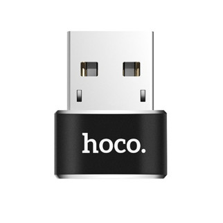 Перехідник Hoco UA6 OTG USB Female to Type-C Male Чорний - Інтернет-магазин спільних покупок ToGether