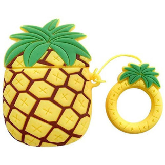 Силіконовий футляр Smile Fruits series для навушників AirPods 1/2 + кільце Pineapple - Інтернет-магазин спільних покупок ToGether