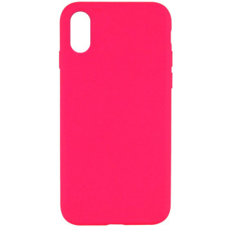 Чохол Silicone Case Full Protective (AA) для Apple iPhone X (5.8") / XS (5.8") Рожевий / Barbie pink - Інтернет-магазин спільних покупок ToGether
