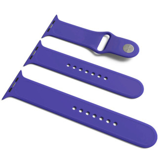 Силіконовий ремінець для Apple Watch Sport Band 38 / 40 / 41 (S/M & M/L) 3pcs Фіолетовий / Ultra Violet - Інтернет-магазин спільних покупок ToGether