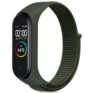 Ремінець Nylon для Xiaomi Mi Band 3/4/5/6/7 Зелений - Інтернет-магазин спільних покупок ToGether