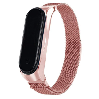 Ремінець Milanese Loop Design для Xiaomi Mi Band 3/4 rose_gold - Інтернет-магазин спільних покупок ToGether