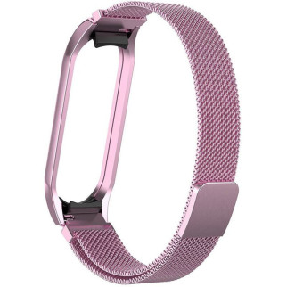 Ремінець Milanese Loop Design для Xiaomi Mi Band 3/4 Rose Pink - Інтернет-магазин спільних покупок ToGether