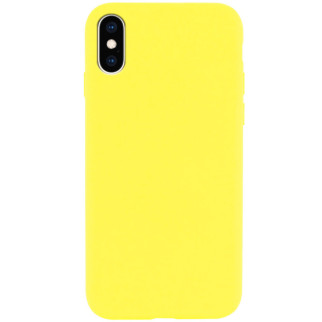 Чохол Silicone Case Full Protective (AA) для Apple iPhone XS Max (6.5") Жовтий / Yellow - Інтернет-магазин спільних покупок ToGether