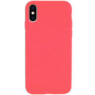 Чохол Silicone Case Full Protective (AA) для Apple iPhone XS Max (6.5") Кавуновий / Watermelon red - Інтернет-магазин спільних покупок ToGether
