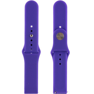 Силіконовий ремінець Sport для Xiaomi Amazfit/Samsung 20 mm Фіолетовий / Purple - Інтернет-магазин спільних покупок ToGether