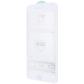 Захисне скло 5D Hard (full glue) (тех.пак) для Apple iPhone 7 / 8 / SE (2020) (4.7") Білий - Інтернет-магазин спільних покупок ToGether