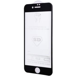 Захисне скло 5D Hard (full glue) (тех.пак) для Apple iPhone 7 / 8 / SE (2020) (4.7") Чорний - Інтернет-магазин спільних покупок ToGether