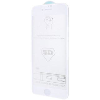 Захисне скло 5D Hard (full glue) (тех.пак) для Apple iPhone 7 plus / 8 plus (5.5") Білий - Інтернет-магазин спільних покупок ToGether