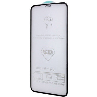 Захисне скло 5D Hard (full glue) (тех.пак) для Apple iPhone 11 Pro (5.8") / X / XS Чорний - Інтернет-магазин спільних покупок ToGether