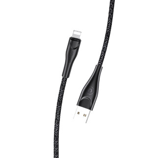 Дата кабель Usams US-SJ391 U41 Lightning Braided Data and Charging Cable 1m Чорний - Інтернет-магазин спільних покупок ToGether