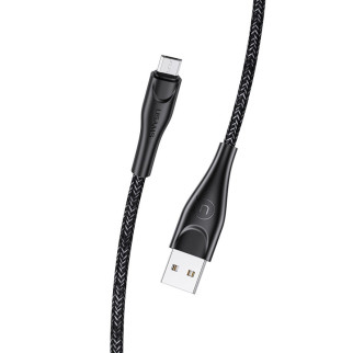 Дата кабель Usams US-SJ393 U41 Micro Braided Data and Charging Cable 1m Чорний - Інтернет-магазин спільних покупок ToGether