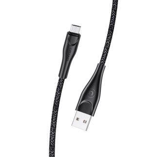 Дата кабель Usams US-SJ396 U41 Micro Braided Data and Charging Cable 2m Чорний - Інтернет-магазин спільних покупок ToGether