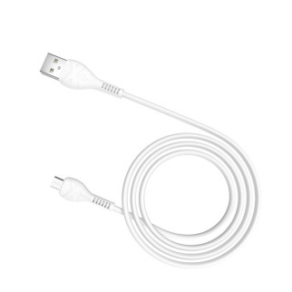 Дата кабель Hoco X37 "Cool power” MicroUSB (1m) Білий - Інтернет-магазин спільних покупок ToGether