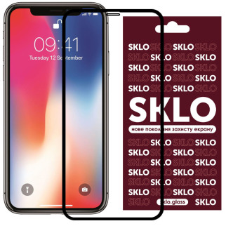 Захисне скло SKLO 3D для Apple iPhone 11 Pro / X / XS (5.8") Чорний - Інтернет-магазин спільних покупок ToGether