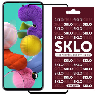Захисне скло SKLO 3D для Samsung Galaxy A51 / M31s Чорний - Інтернет-магазин спільних покупок ToGether