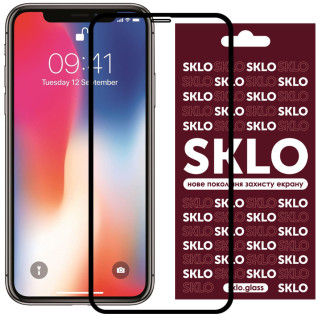 Захисне скло SKLO 3D для Apple iPhone 11 / XR (6.1") Чорний - Інтернет-магазин спільних покупок ToGether