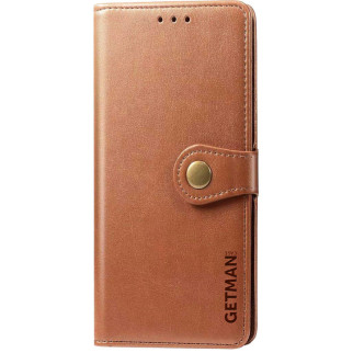 Шкіряний чохол книжка GETMAN Gallant (PU) для Xiaomi Redmi Note 8T Коричневий - Інтернет-магазин спільних покупок ToGether