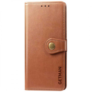 Шкіряний чохол книжка GETMAN Gallant (PU) для Xiaomi Redmi Note 9s / Note 9 Pro / Note 9 Pro Max Коричневий - Інтернет-магазин спільних покупок ToGether