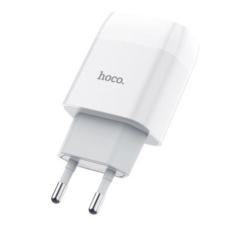 МЗП Hoco C73A (2USB/2.4A) Білий - Інтернет-магазин спільних покупок ToGether