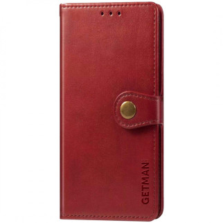 Шкіряний чохол книжка GETMAN Gallant (PU) для Xiaomi Redmi Note 9 / Redmi 10X Червоний - Інтернет-магазин спільних покупок ToGether