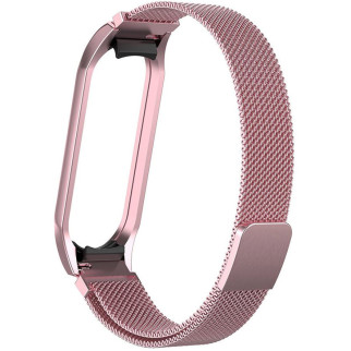 Ремінець Milanese Loop Design для Xiaomi Mi Band 5 / 6 Rose Gold - Інтернет-магазин спільних покупок ToGether