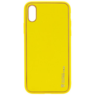 Шкіряний чохол Xshield для Apple iPhone XR (6.1") Жовтий / Yellow - Інтернет-магазин спільних покупок ToGether