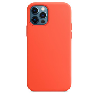 Чохол Silicone Case Full Protective (AA) для Apple iPhone 12 Pro Max (6.7") Помаранчевий / Electric Orange - Інтернет-магазин спільних покупок ToGether
