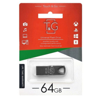 Флеш-драйв USB Flash Drive T&G 117 Metal Series 64GB Чорний - Інтернет-магазин спільних покупок ToGether