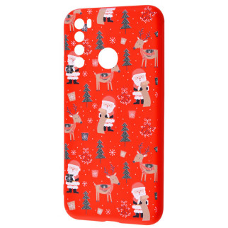 TPU чохол WAVE Fancy для Xiaomi Redmi Note 8T Santa Claus and Deer / Red - Інтернет-магазин спільних покупок ToGether