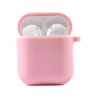 Силіконовий футляр з мікрофіброю для навушників Airpods 1/2 Рожевий / Pink - Інтернет-магазин спільних покупок ToGether
