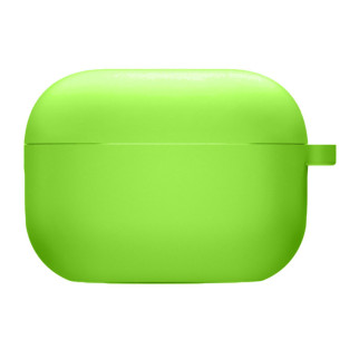 Силіконовий футляр з мікрофіброю для навушників Airpods Pro Салатовий / Neon green - Інтернет-магазин спільних покупок ToGether