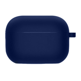 Силіконовий футляр з мікрофіброю для навушників Airpods Pro Темно-синій / Midnight blue - Інтернет-магазин спільних покупок ToGether