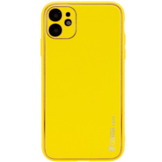 Шкіряний чохол Xshield для Apple iPhone 12 (6.1") Жовтий / Yellow - Інтернет-магазин спільних покупок ToGether
