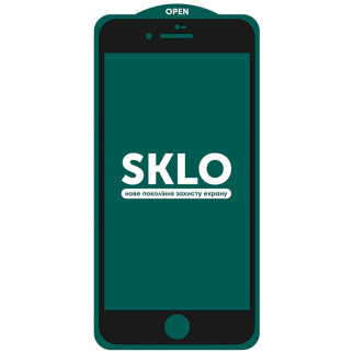Захисне скло SKLO 5D (тех.пак) для Apple iPhone 7 / 8 / SE (2020) (4.7") Чорний - Інтернет-магазин спільних покупок ToGether