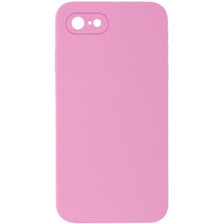 Чохол Silicone Case Square Full Camera Protective (AA) для Apple iPhone 6/6s (4.7") Рожевий / Light pink - Інтернет-магазин спільних покупок ToGether