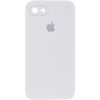 Чохол Silicone Case Square Full Camera Protective (AA) для Apple iPhone 7 / 8 / SE (2020) (4.7") Білий / White - Інтернет-магазин спільних покупок ToGether