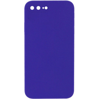 Чохол Silicone Case Square Full Camera Protective (AA) для Apple iPhone 7 plus / 8 plus (5.5") Фіолетовий / Ultra Violet - Інтернет-магазин спільних покупок ToGether