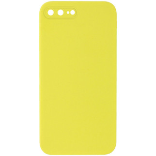 Чохол Silicone Case Square Full Camera Protective (AA) для Apple iPhone 7 plus / 8 plus (5.5") Жовтий / Bright Yellow - Інтернет-магазин спільних покупок ToGether